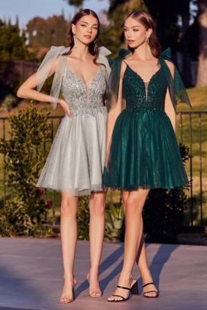 green and silver junior dresses for teens