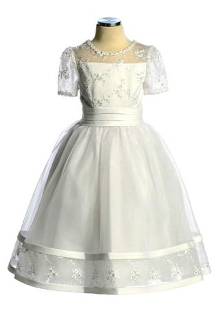christening dress with sleeves