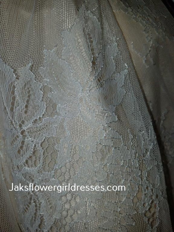 ivory champage lace dress