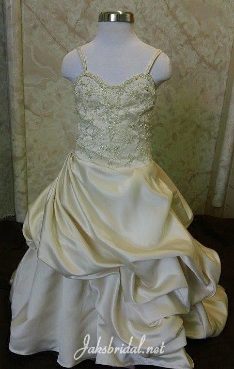 Sweetheart gown with elaborate hand beaded embroidery