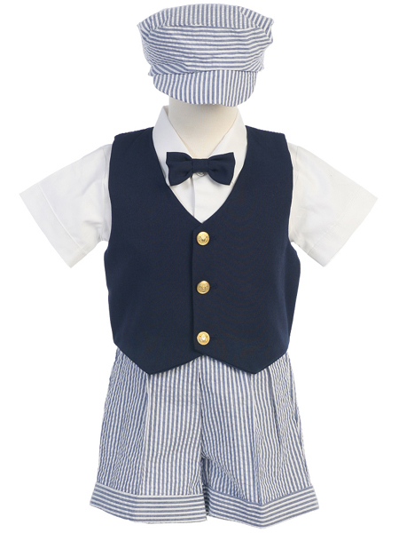 Vest and Shorts with Bow Tie & Hat