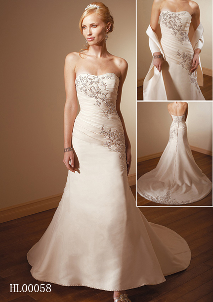 inexpensive bridal gown