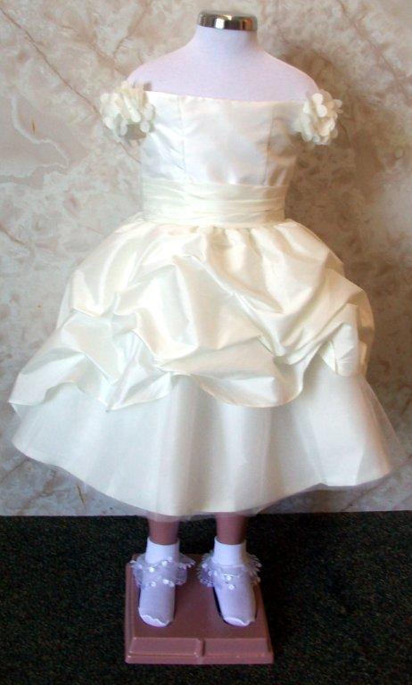 ivory infant flower girl dress