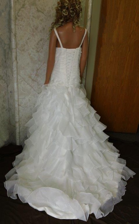 Corset Bodice Layered Organza Wedding Dress