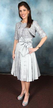 silver mother of the bride dress