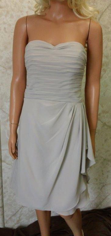 Strapless pleated sweetheart bodice Bridesmaid dress