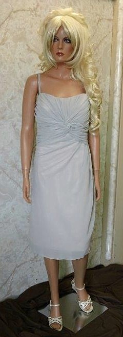 Chiffon intertwined bodice bridesmaid dress