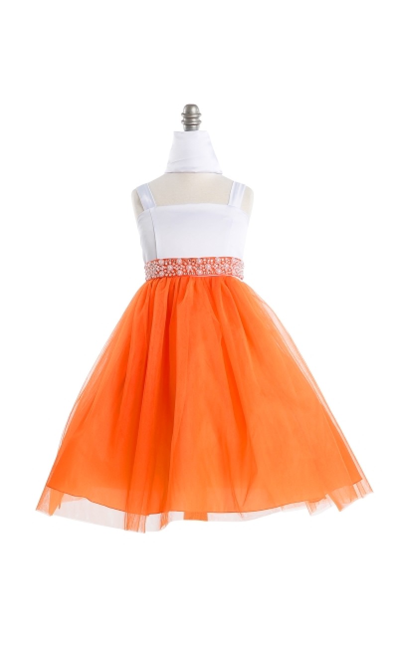 orange dresses for girls