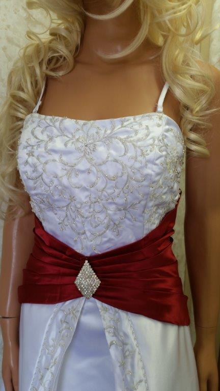 Top White Wedding Dress With Red Trim of the decade Learn more here 
