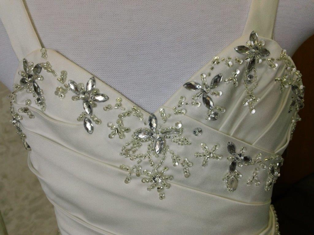 jeweled neckline dresses