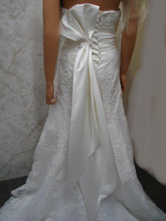 wedding gown with obi sash