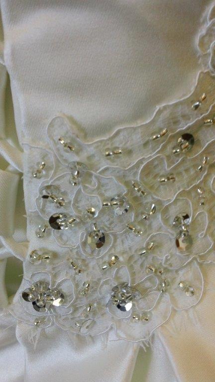 hand beaded lace applique
