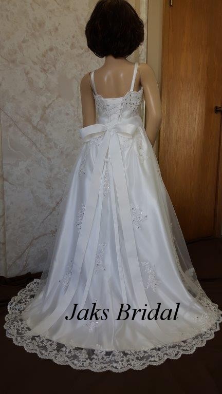 size 8 miniature wedding gown