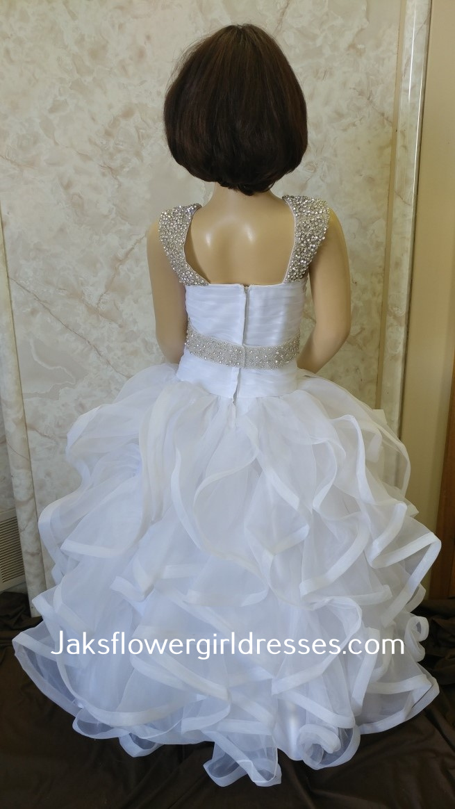 ruffled miniature bride dresses