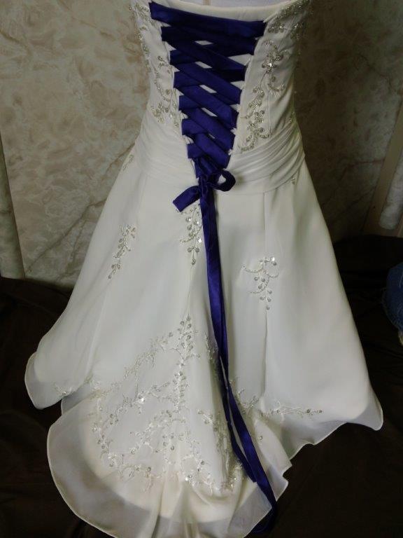 Regency Blue corset lace up straps