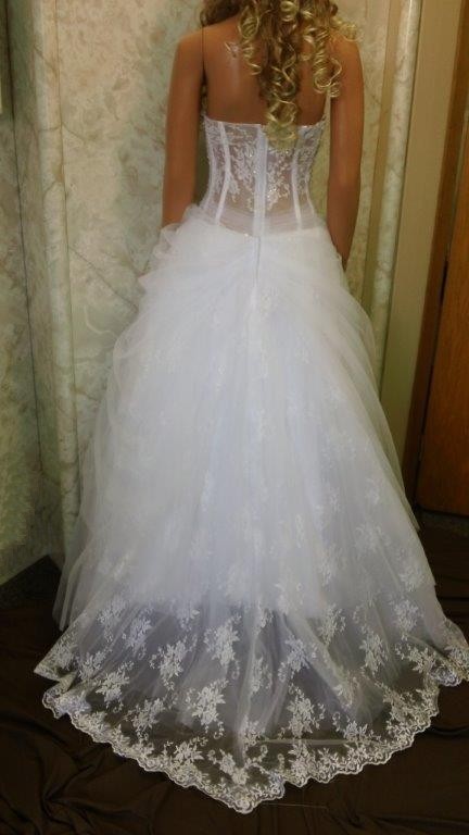 illusion wedding dress 