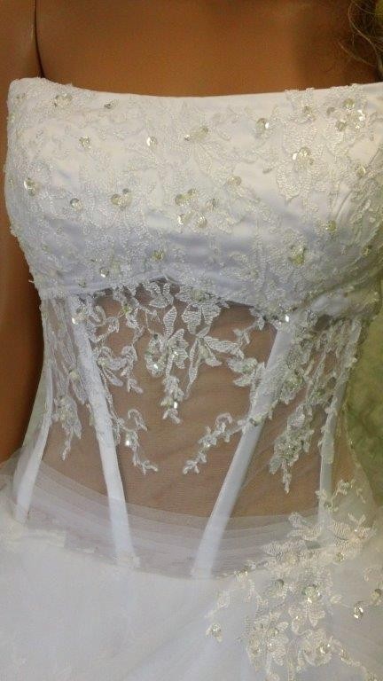 illusion wedding dress