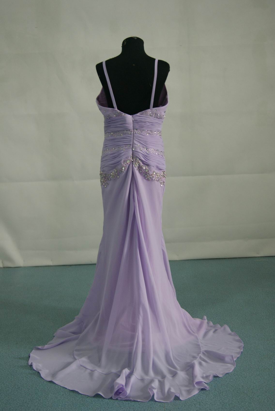 Orchid evening gown