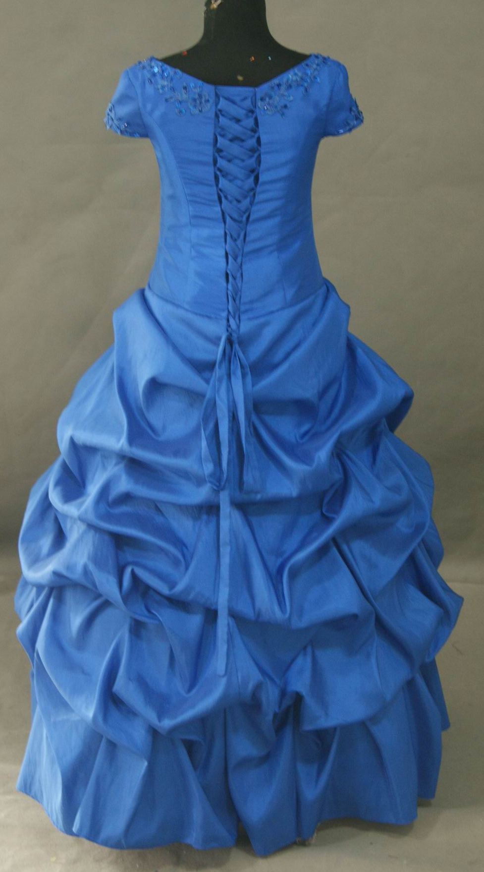 Childrens party dresses - ball gown gathered skirt.