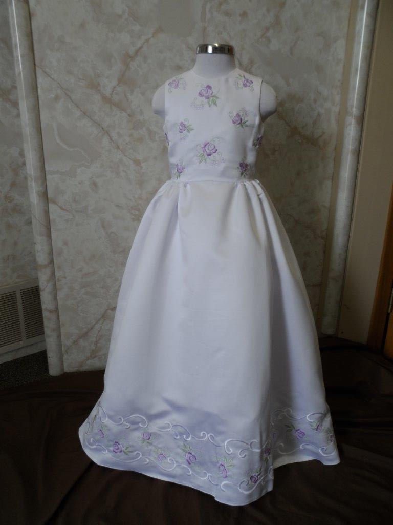 Lavender and Sage Flower girl dresses