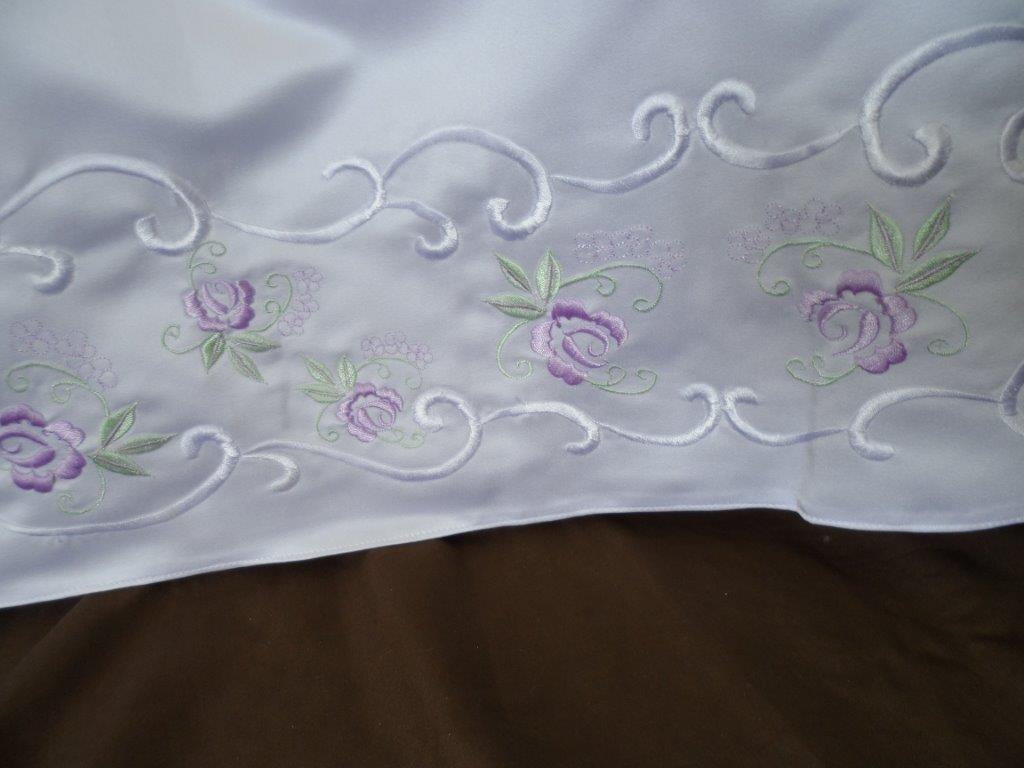 embroidered hemline