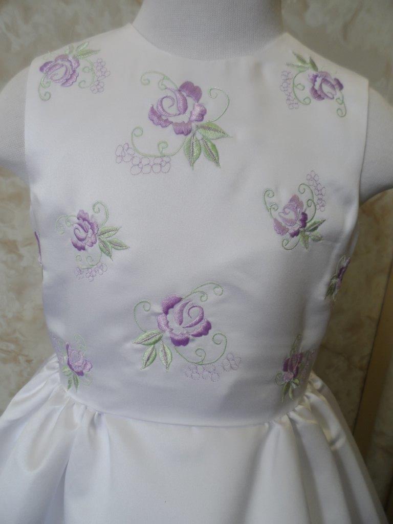 Lavender and Sage Flower girl dresses
