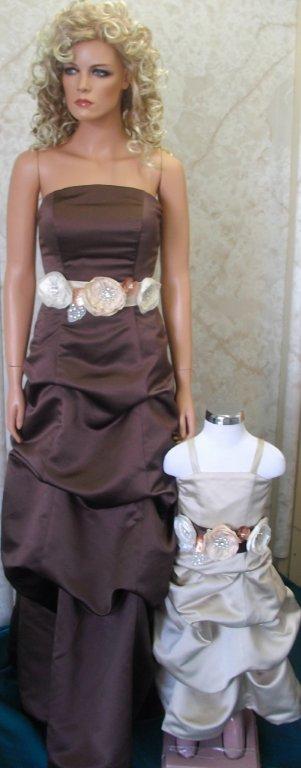 chocolate and ivory bridesmaid dresses
