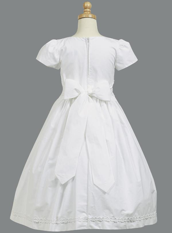 short sleeves communion dresses