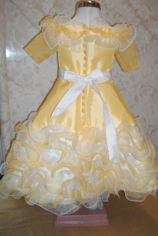 yellow pageant dress toddler
