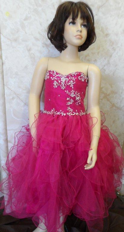 child size fuchsia formal dress on sale