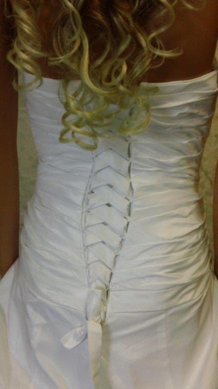 corset lace up wedding dress