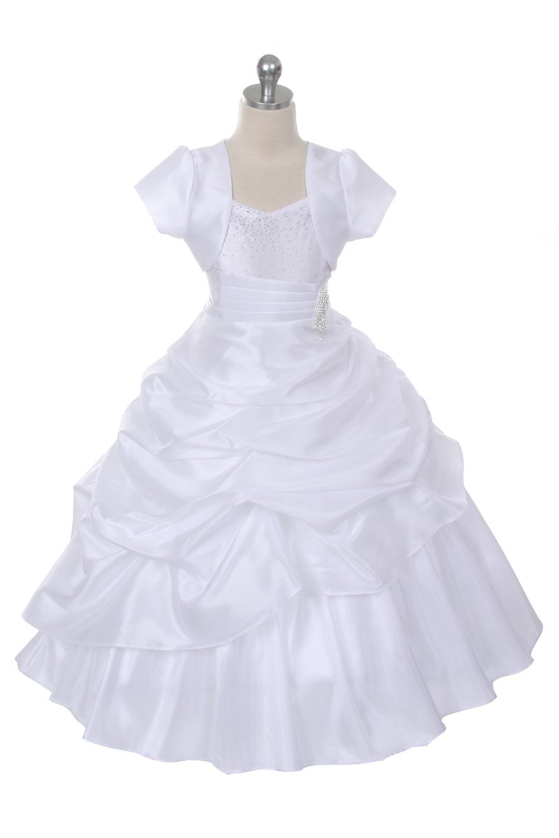 White Multi Layer Dress with Bolero