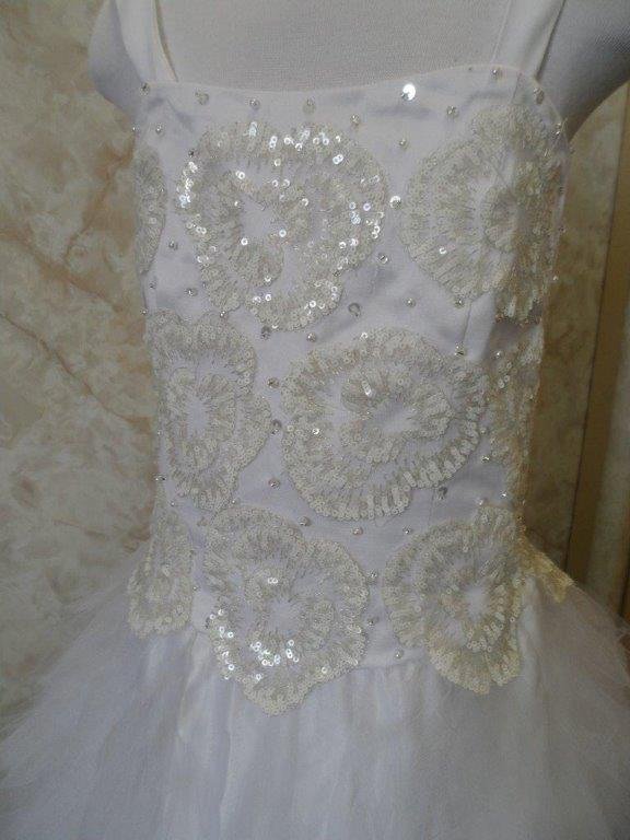 Sequin encrusted bodice