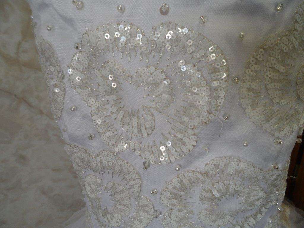 Sequin Bodice Tiered Skirt flower girl dress