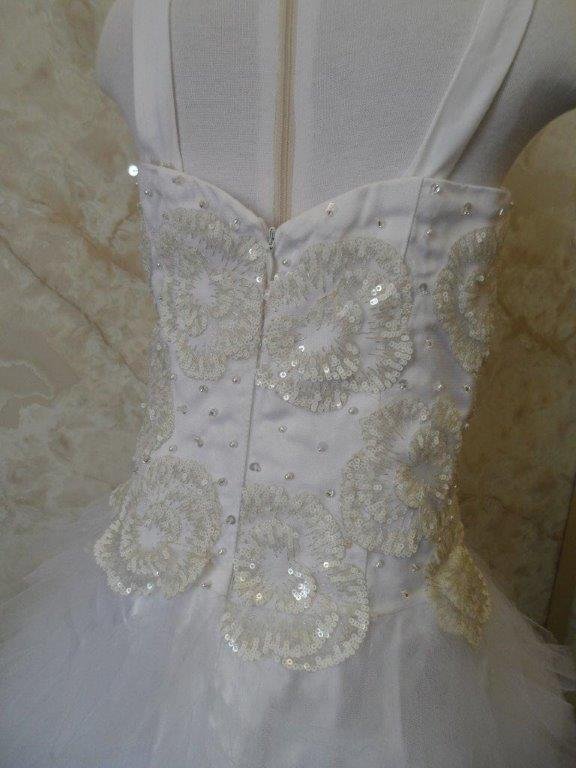 Sequin encrusted bodice