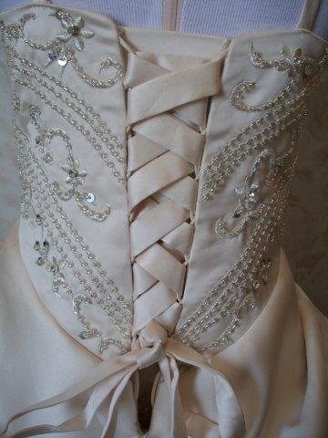 Light Champagne corset laceup