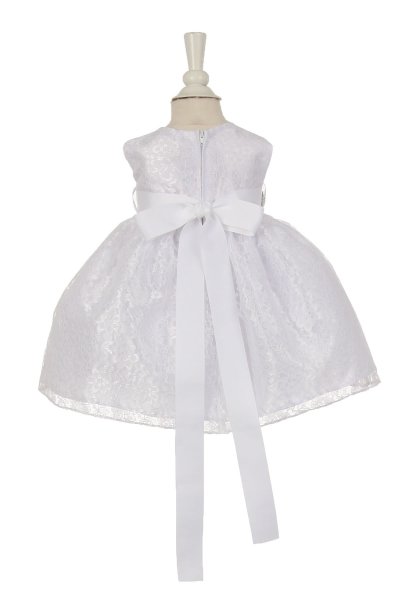white lace baby dress