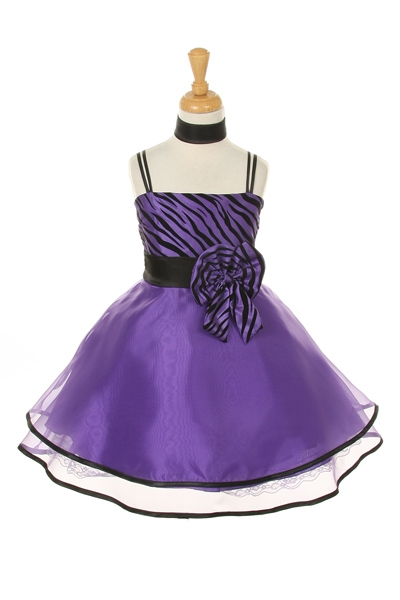 Lilac flower girl dresses - purple glitter pageant dress.