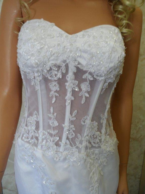 see through bodice dress