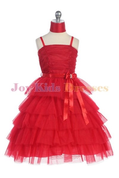 red short pageant dress