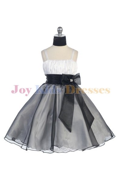 child size black Organza Holiday Dress