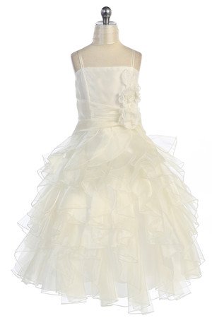 girls ivory pageant dress $100