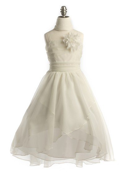ivory girls dress size high low dresses