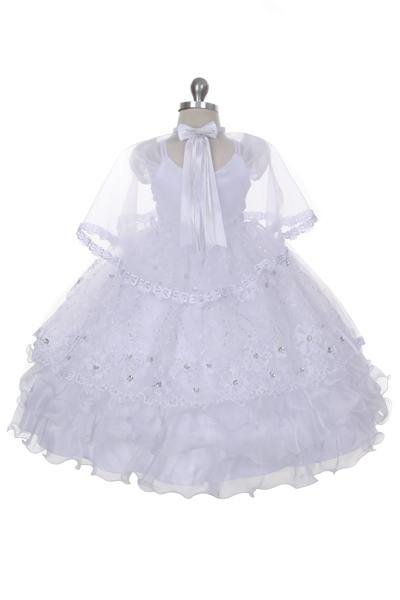 Virgin Mary christening gown with veil