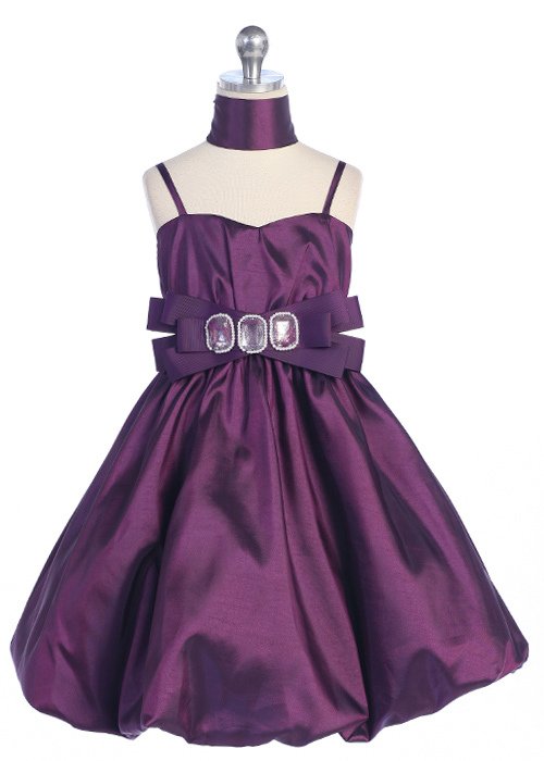 short plum bubble skirt dress