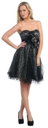 leopard print baby doll dress