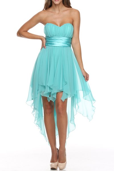 Jade handkerchief dress