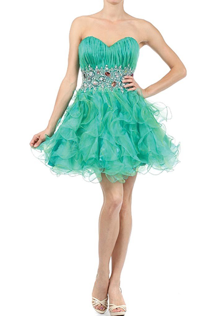 green homecoming dres