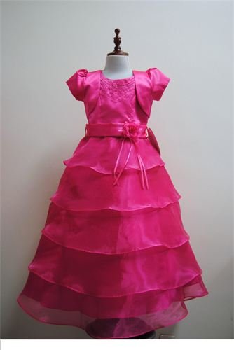 Fuchsia Girls dress and jacket