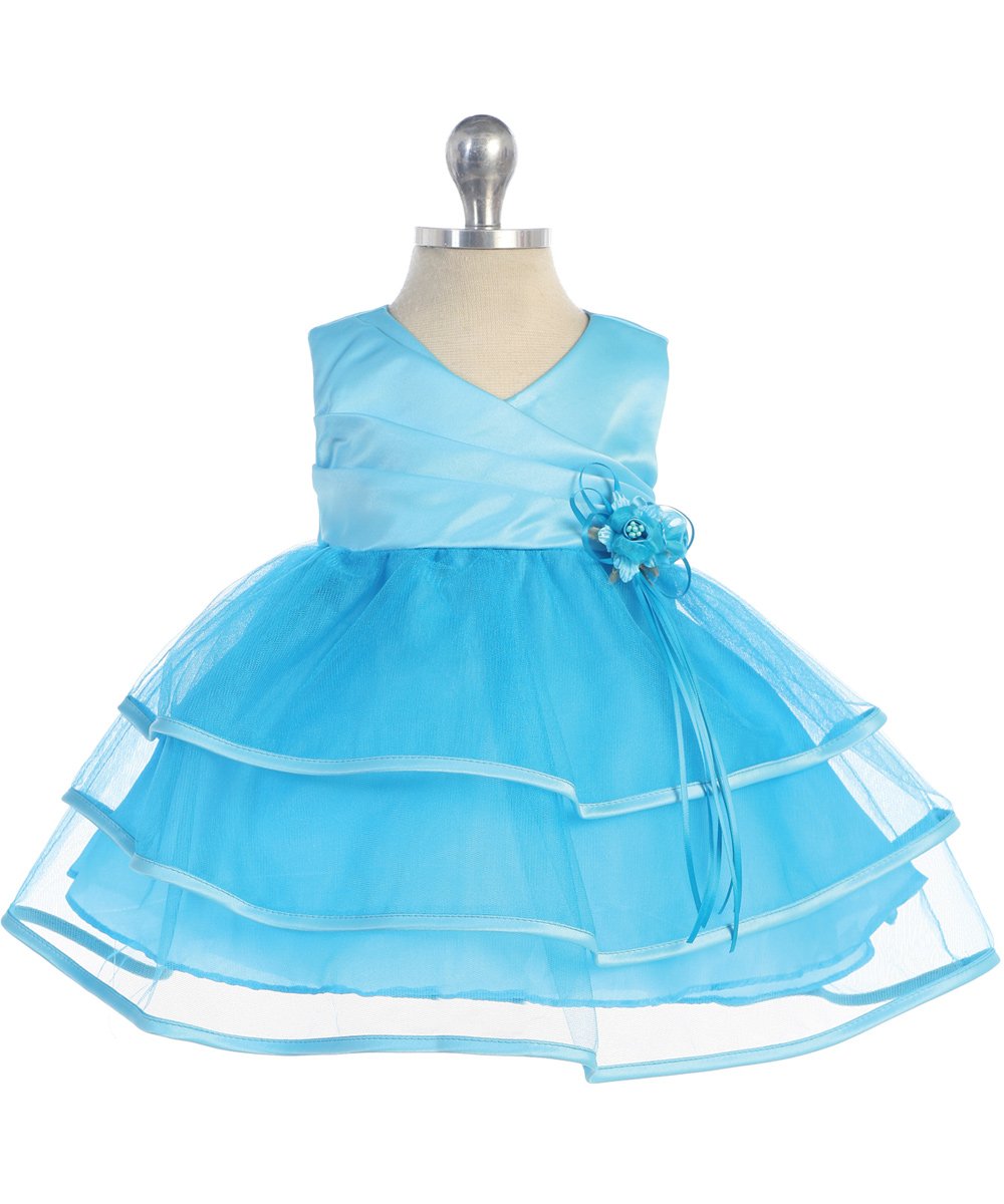 turquoise baby girl dresses